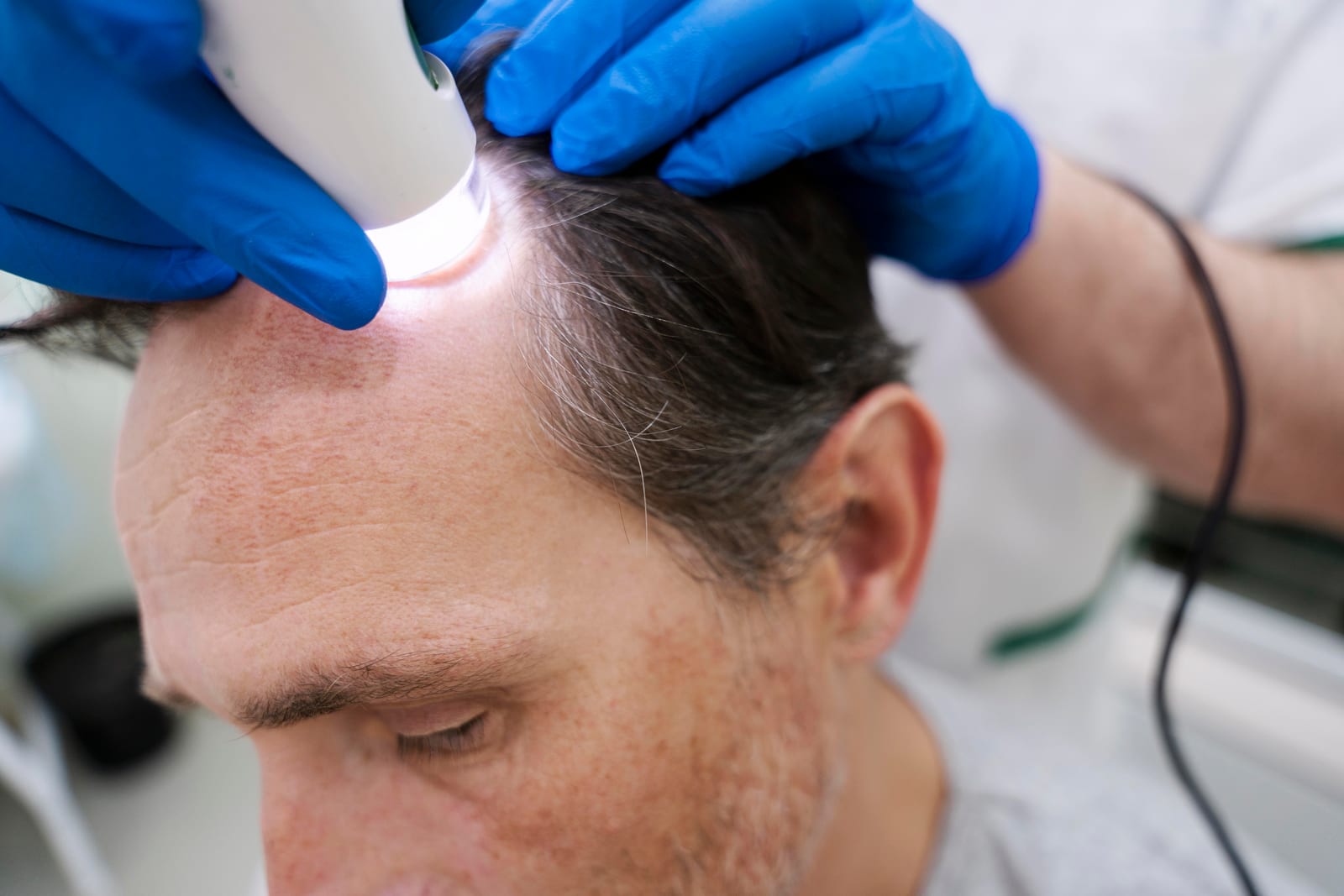 Cartela de comprimidos sobre mesa de consultório dermatológico
