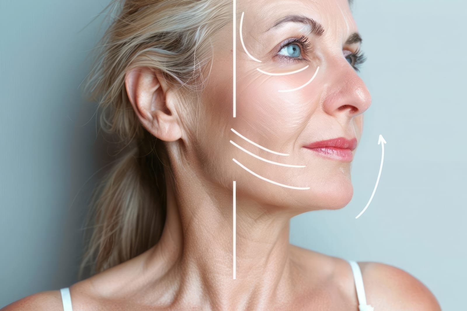 Avaliação dermatológica para fios Aptos de sustentação facial