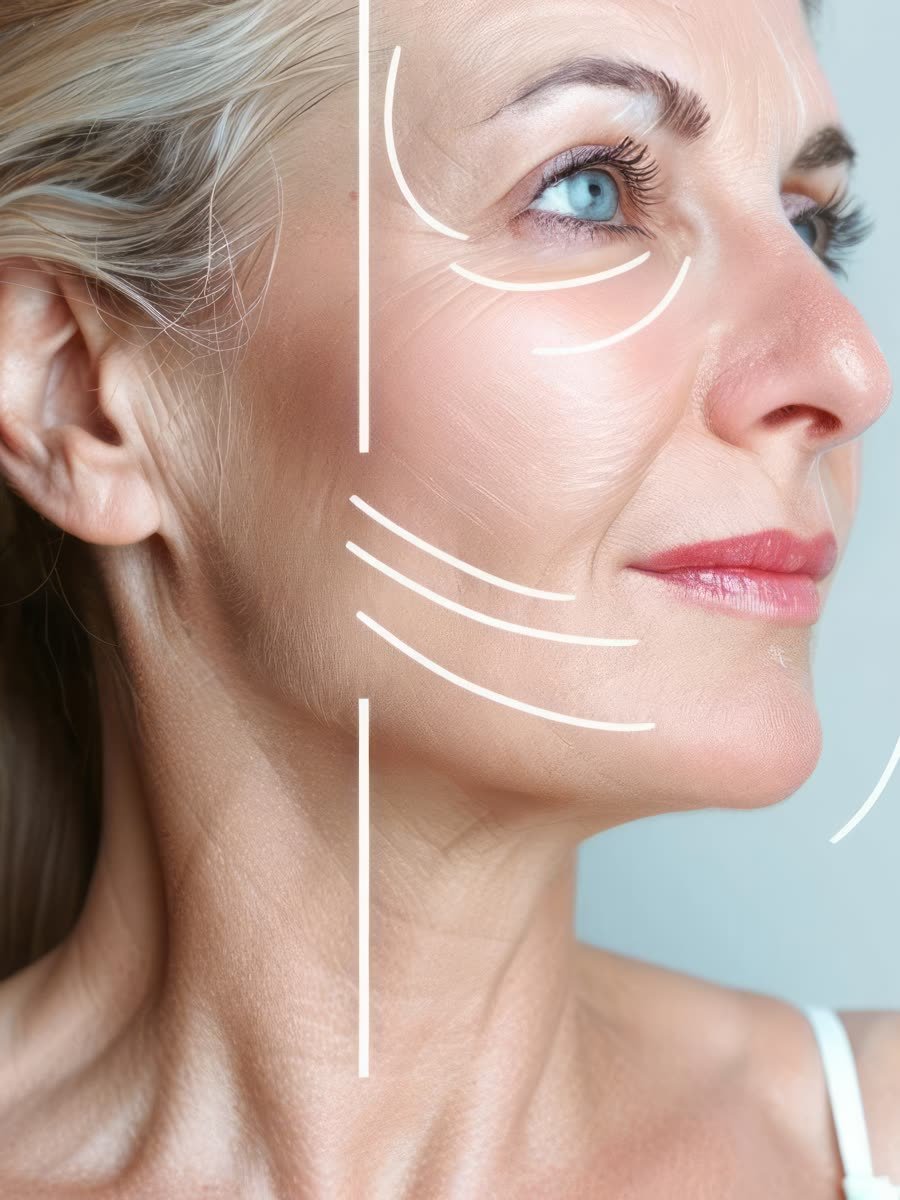 Avaliação dermatológica para fios Aptos de sustentação facial